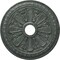 Ekena Millwork Bristol Medallion (Canopies up to 3 7/8"), 23 1/2"OD x 3 7/8"ID x 1"P, Athenian Green Crackle CM23BIAGC - alternate 1
